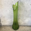 Mid Century Modern Green Glass Vase