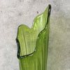 Mid Century Modern Green Glass Vase