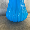 Mid Century Modern Blue-White Glass Vase