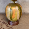 1960's Vintage Drip Studio Ceramic Lamp