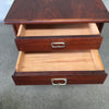 Pair 1960's Walnut Mid Century Walnut Side Tables