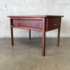 Pair 1960's Walnut Mid Century Walnut Side Tables