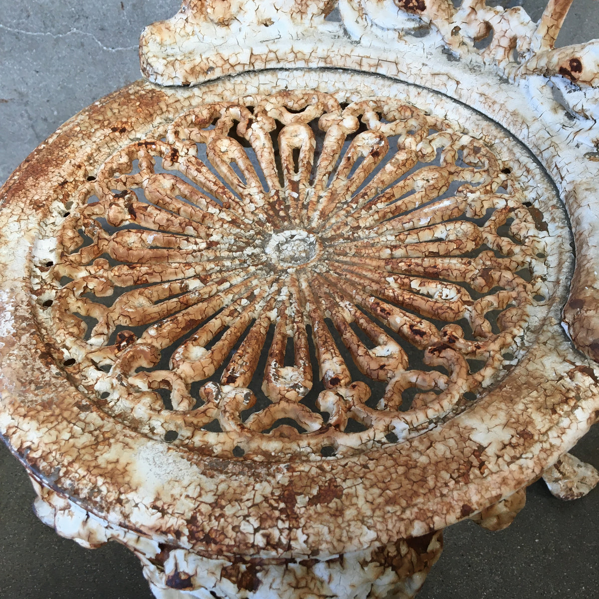 Vintage Cast Iron Garden Chair by Atlanta Stove Works