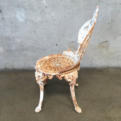 Vintage Cast Iron Garden Chair by Atlanta Stove Works