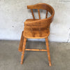 Vintage Childs Wood High Chair