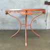 Vintage Glass Top Patio Table