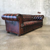 Leather Two Tone Colored Chesterfield Sofa