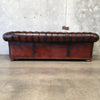 Leather Two Tone Colored Chesterfield Sofa