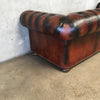 Leather Two Tone Colored Chesterfield Sofa