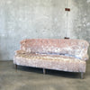 Grey Crushed Velvet Custom Made Sofa