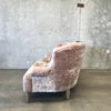 Grey Crushed Velvet Custom Made Sofa