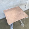 Mid Century Modern "Rare" Thrush Mfg. Co. Acrylic w/Pink Mirrored Top Table