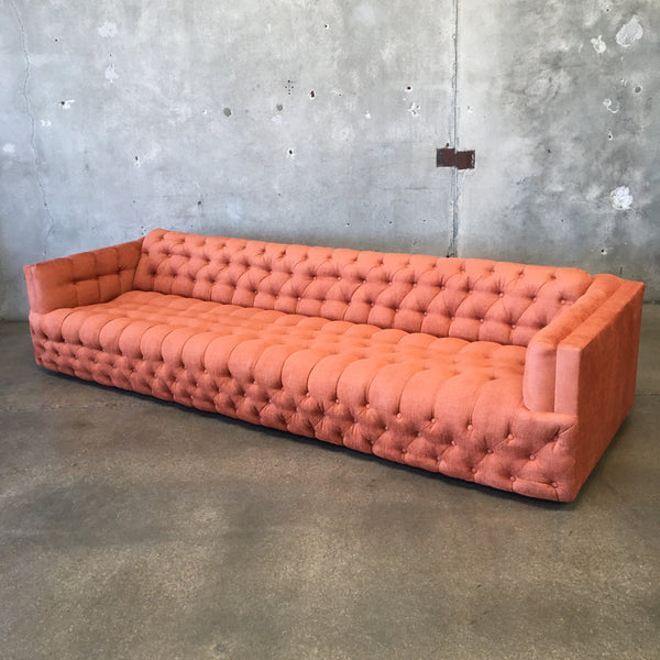 1970's Tufted Low & Long Sofa