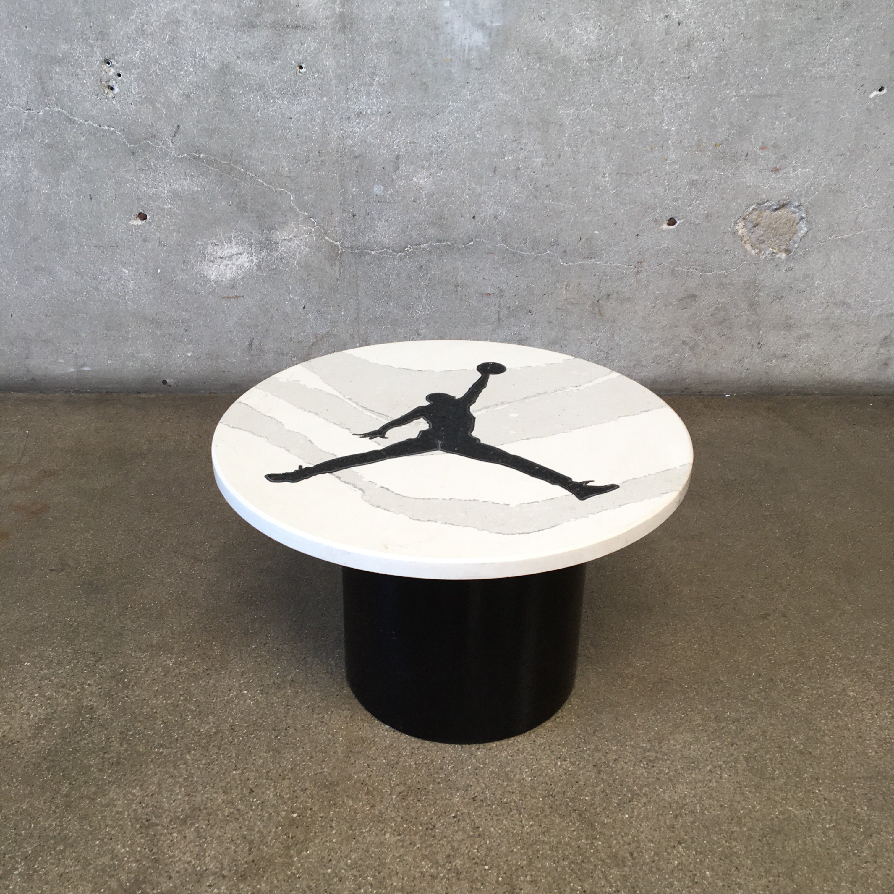 Custom Solid Marble Top Hype Beast Michael Jordan Side Table