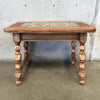 Vintage 1930s California Two Pattern Tile Top Table