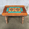 Vintage 1930s California Two Pattern Tile Top Table