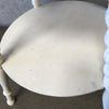 Shabby White Round Accent Table
