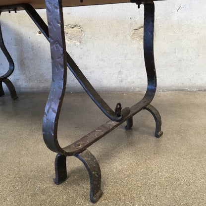 Monterey Furniture Early Copper Top - Wrought Iron Base Table