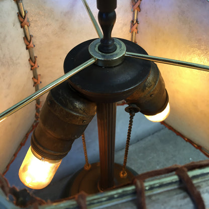 Bauer Pottery Lamp with New Artisan Shade