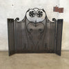 1920s Forged Iron Fire Screen - Three Panel With Elaborate Wrought Iron