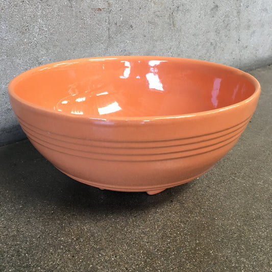 Peach Pacific Footed Punch Bowl