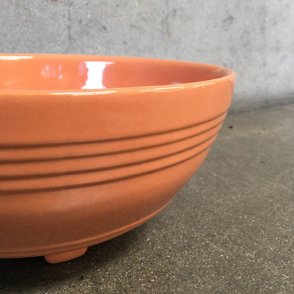 Peach Pacific Footed Punch Bowl
