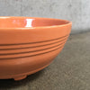 Peach Pacific Footed Punch Bowl