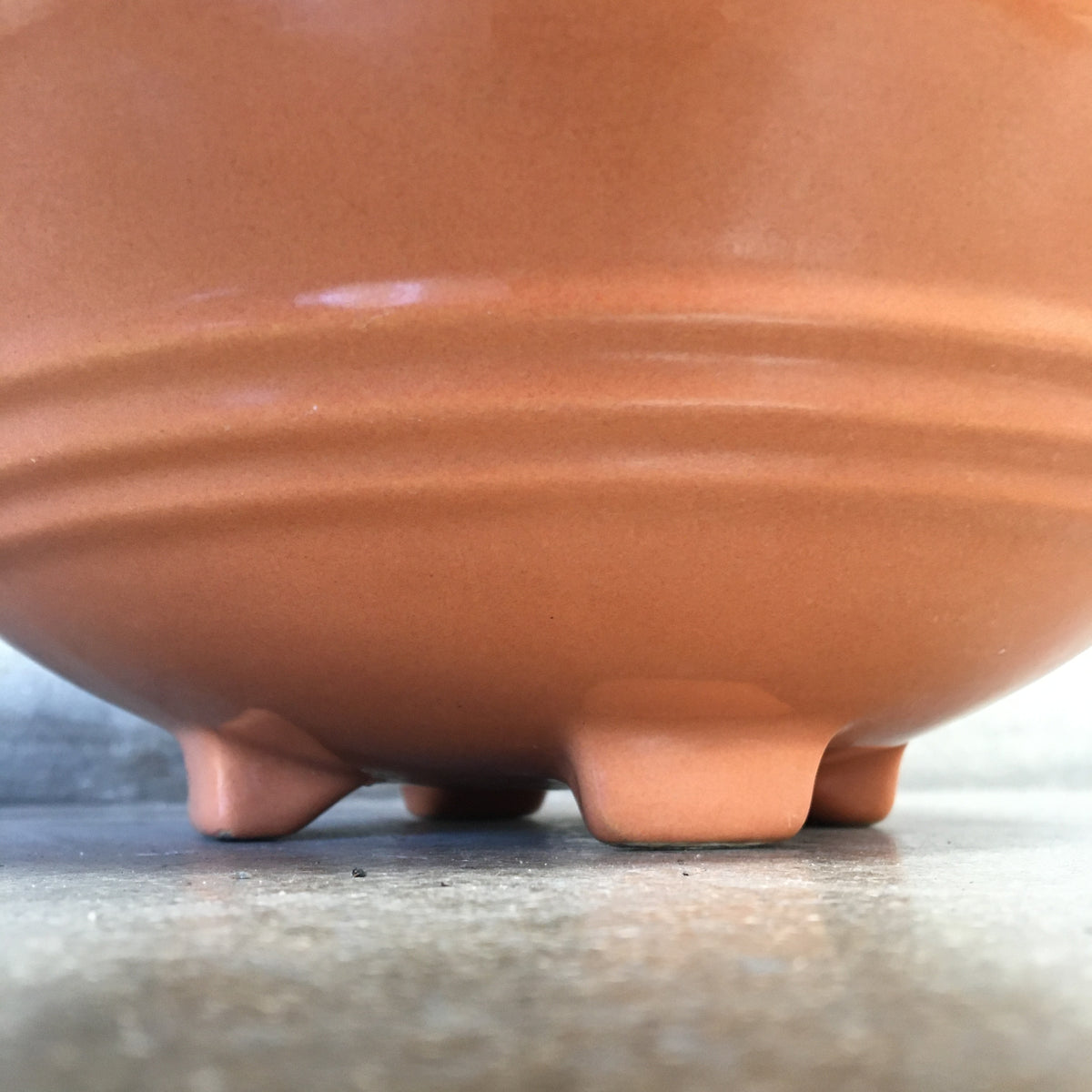 Peach Pacific Footed Punch Bowl