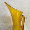 Vintage Blenko Crackle Yellow/Amber Pitcher