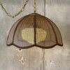 Hanging Wicker BOHO Lamp