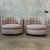 Mid Century Swivel Barrel Chairs