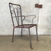 Set of Four Wrought Iron Patio Chairs