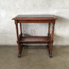 1920's Mahogany Book Table with Black Marble Top