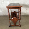 1920's Mahogany Book Table with Black Marble Top