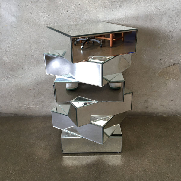 Mirrored Side Table / Stand