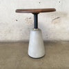 Nuevo Living Exeter Round Side Table - Wood, Metal, & Concrete