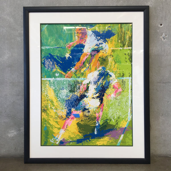 Signed 1974 LeRoy Neiman "Match Point" Large Serigraph