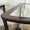 Pair of Mid Century Glass Top Side Tables