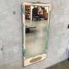 Chippy Framed Vintage Victorian Mirror with Caning Inset