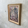 Vintage Oil on Board Abstract Painting