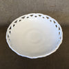 Vintage White Milk Glass Pedestal Fruit Bowl