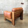 1970s Kalustekiila Finnish Leather & Rosewood Armchair