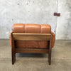 1970s Kalustekiila Finnish Leather & Rosewood Armchair