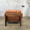 1970s Kalustekiila Finnish Leather & Rosewood Armchair