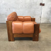 1970s Kalustekiila Finnish Leather & Rosewood Armchair