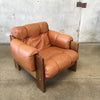 1970s Kalustekiila Finnish Leather & Rosewood Armchair