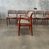 Set of 6 Mid Century Danish Dining Chairs by Erik Buch