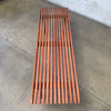 Mid Century Slat Bench/Coffee Table