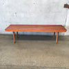 Mid Century Slat Bench/Coffee Table