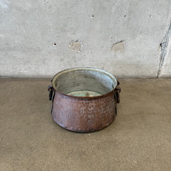 Antique Copper Cauldron Pot